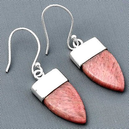 Natural Pink Tulip Quartz Earrings E-1239 SDE75422