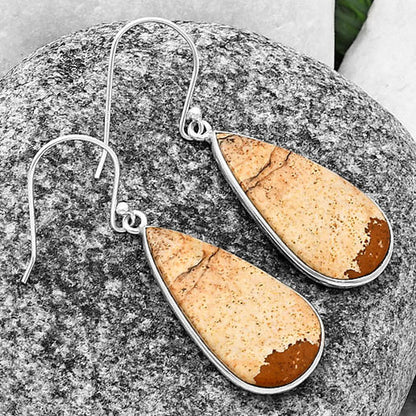 Natural Picture Jasper Earrings E-1001 SDE75820