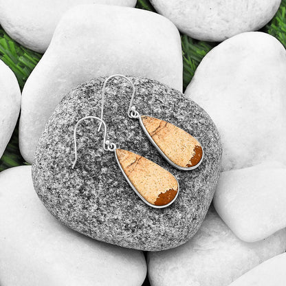 Natural Picture Jasper Earrings E-1001 SDE75820