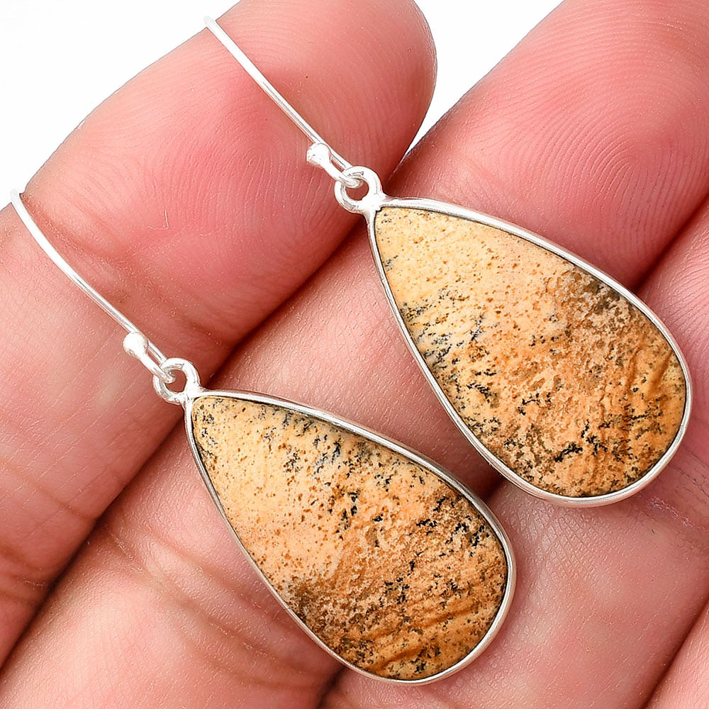 Natural Picture Jasper Earrings E-1001 SDE75843