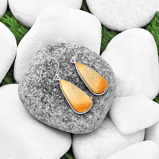 Natural Honey Aragonite Earrings E-1001 SDE75856