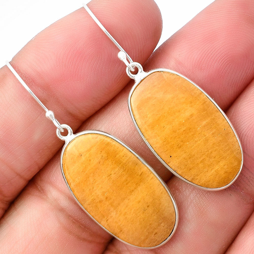 Natural Honey Aragonite Earrings E-1001 SDE75866