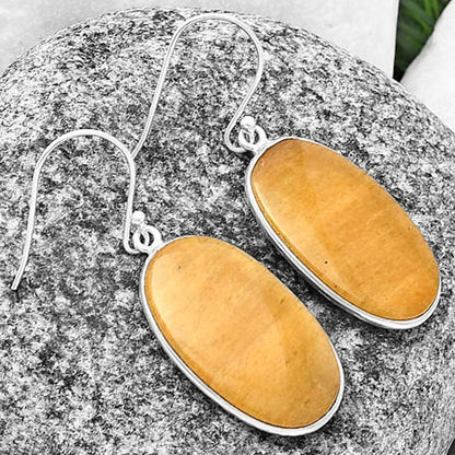 Natural Honey Aragonite Earrings E-1001 SDE75866