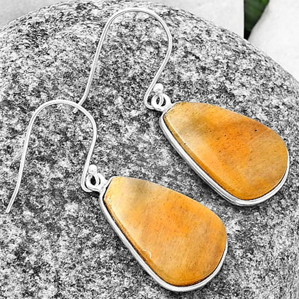 Natural Honey Aragonite Earrings E-1001 SDE75868