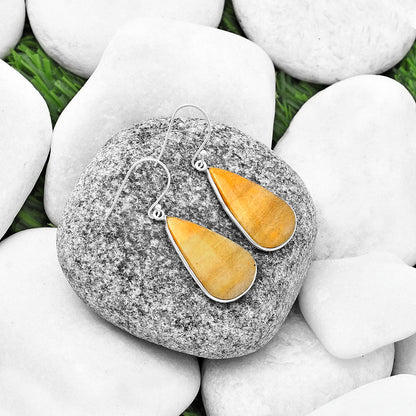 Natural Honey Aragonite Earrings E-1001 SDE75870