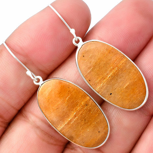 Natural Honey Aragonite Earrings E-1001 SDE75873