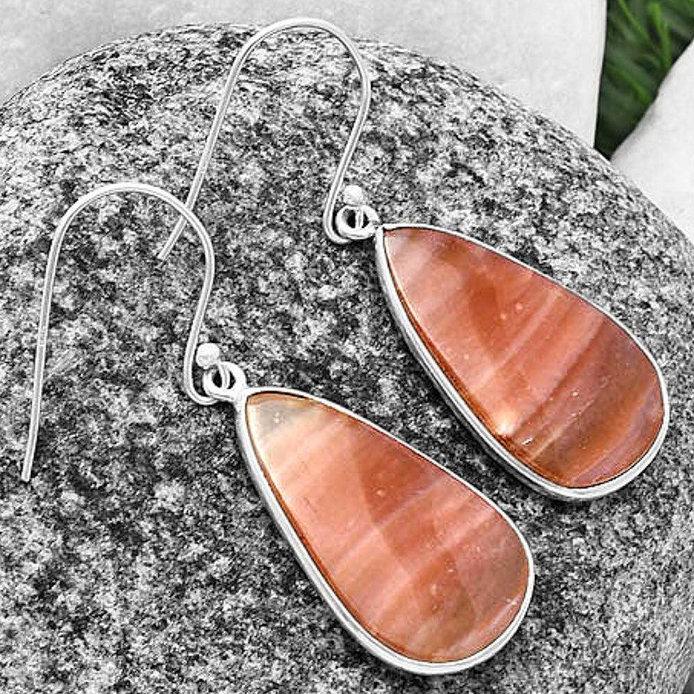 Natural Imperial Dedise Jasper Earrings E-1001 SDE75977
