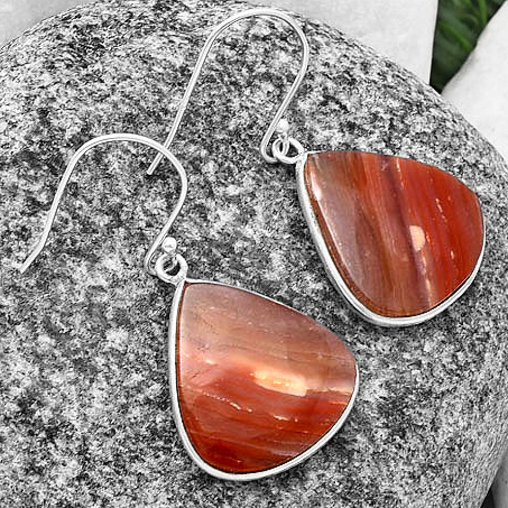 Natural Imperial Dedise Jasper Earrings E-1001 SDE75986