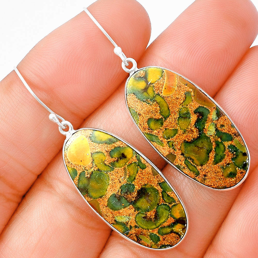 Natural Fruit Jasper Earrings E-1001 SDE76109