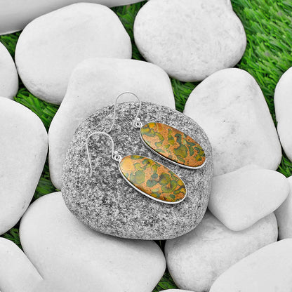 Natural Fruit Jasper Earrings E-1001 SDE76109