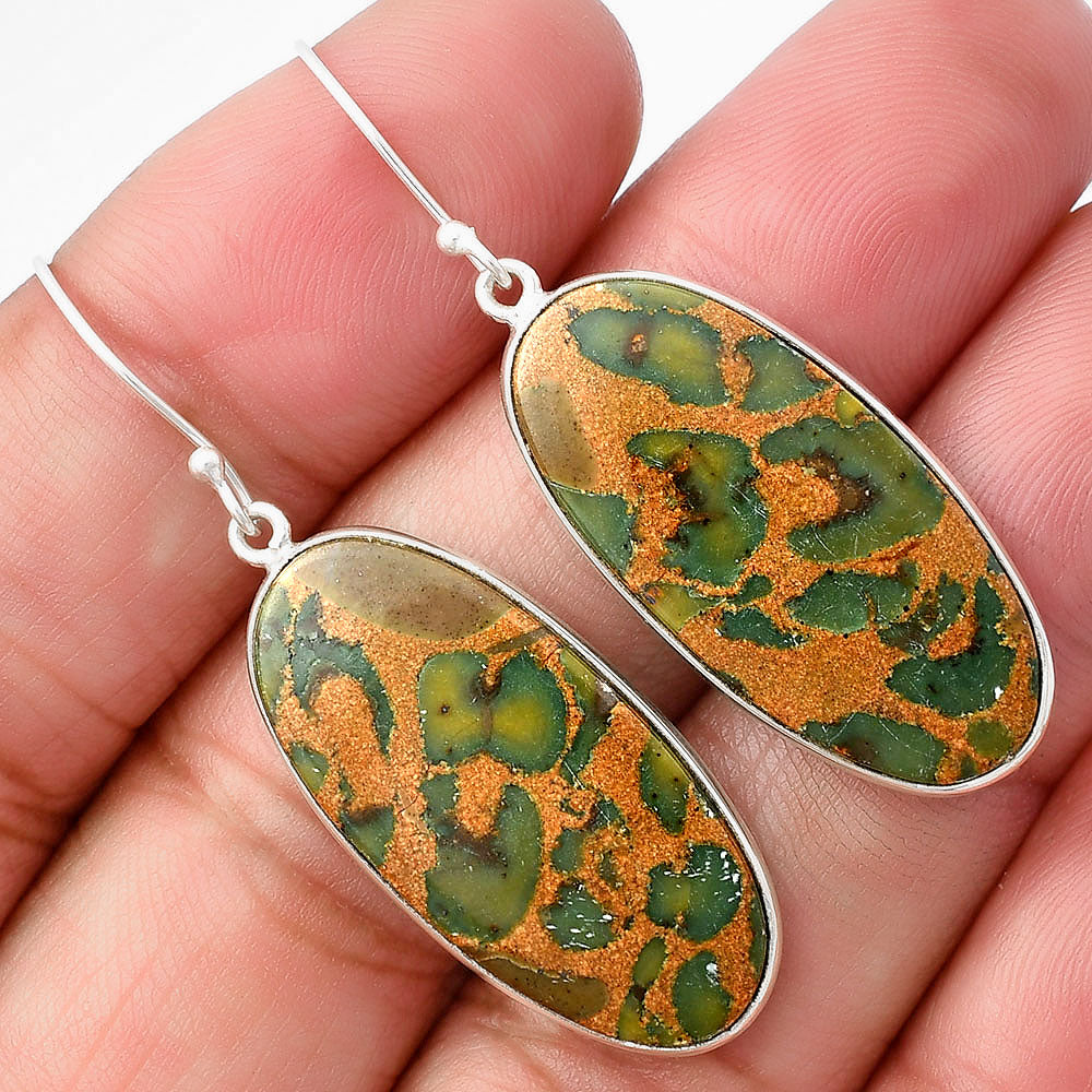 Natural Fruit Jasper Earrings E-1001 SDE76116