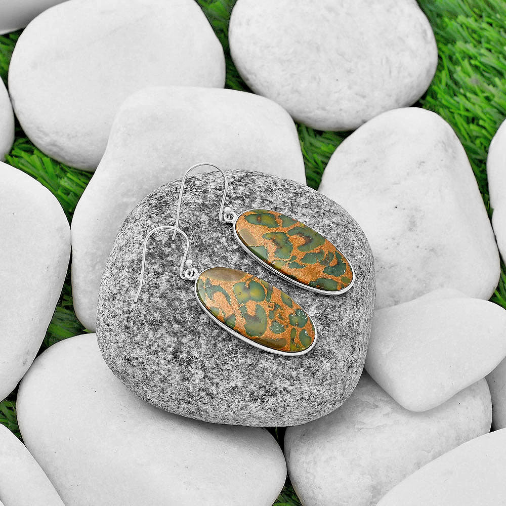 Natural Fruit Jasper Earrings E-1001 SDE76116