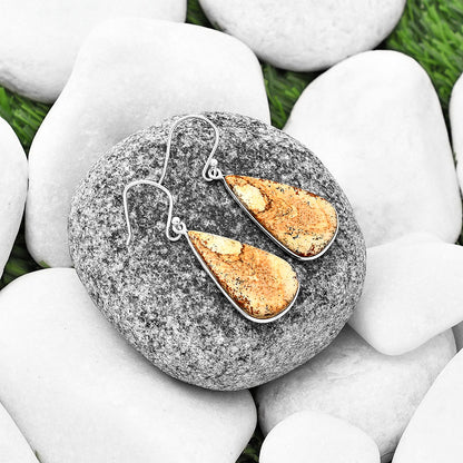 Natural Picture Jasper Earrings E-1001 SDE76869