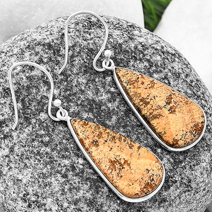 Natural Picture Jasper Earrings E-1001 SDE76874