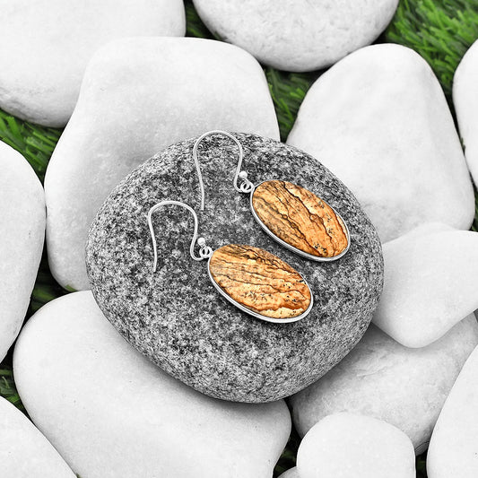 Natural Picture Jasper Earrings E-1001 SDE76885