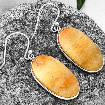 Natural Honey Aragonite Earrings E-1001 SDE76965