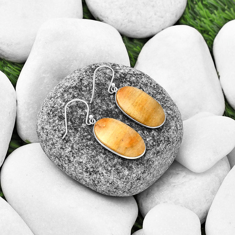 Natural Honey Aragonite Earrings E-1001 SDE76965
