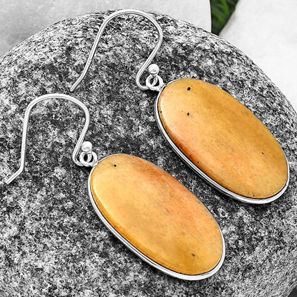 Natural Honey Aragonite Earrings E-1001 SDE76966