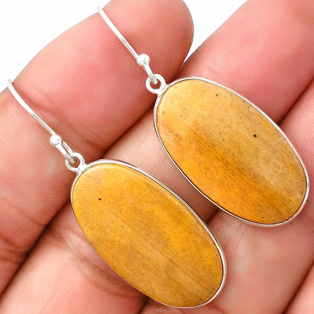 Natural Honey Aragonite Earrings E-1001 SDE76969