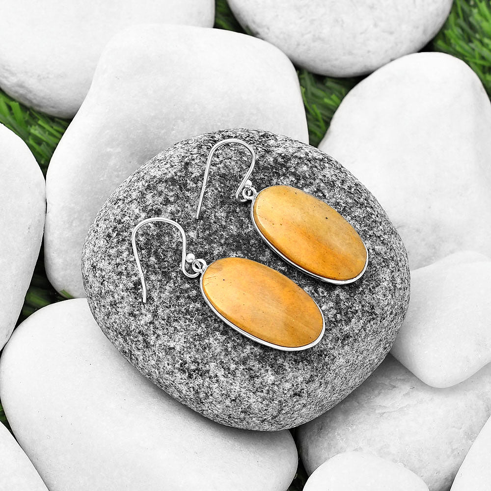 Natural Honey Aragonite Earrings E-1001 SDE76969