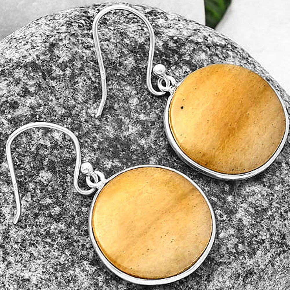 Natural Honey Aragonite Earrings E-1001 SDE76971