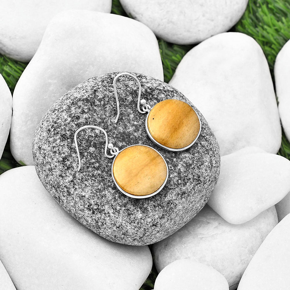 Natural Honey Aragonite Earrings E-1001 SDE76971