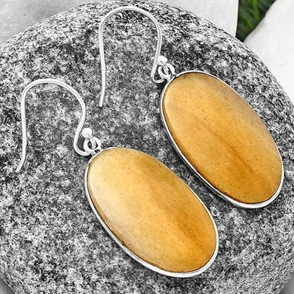 Natural Honey Aragonite Earrings E-1001 SDE76973