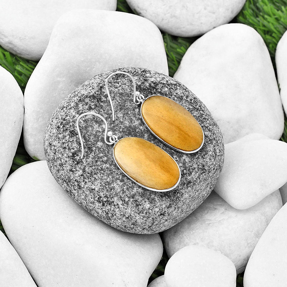 Natural Honey Aragonite Earrings E-1001 SDE76973