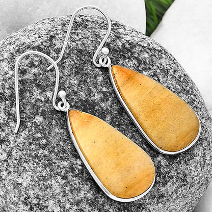 Natural Honey Aragonite Earrings E-1001 SDE76975