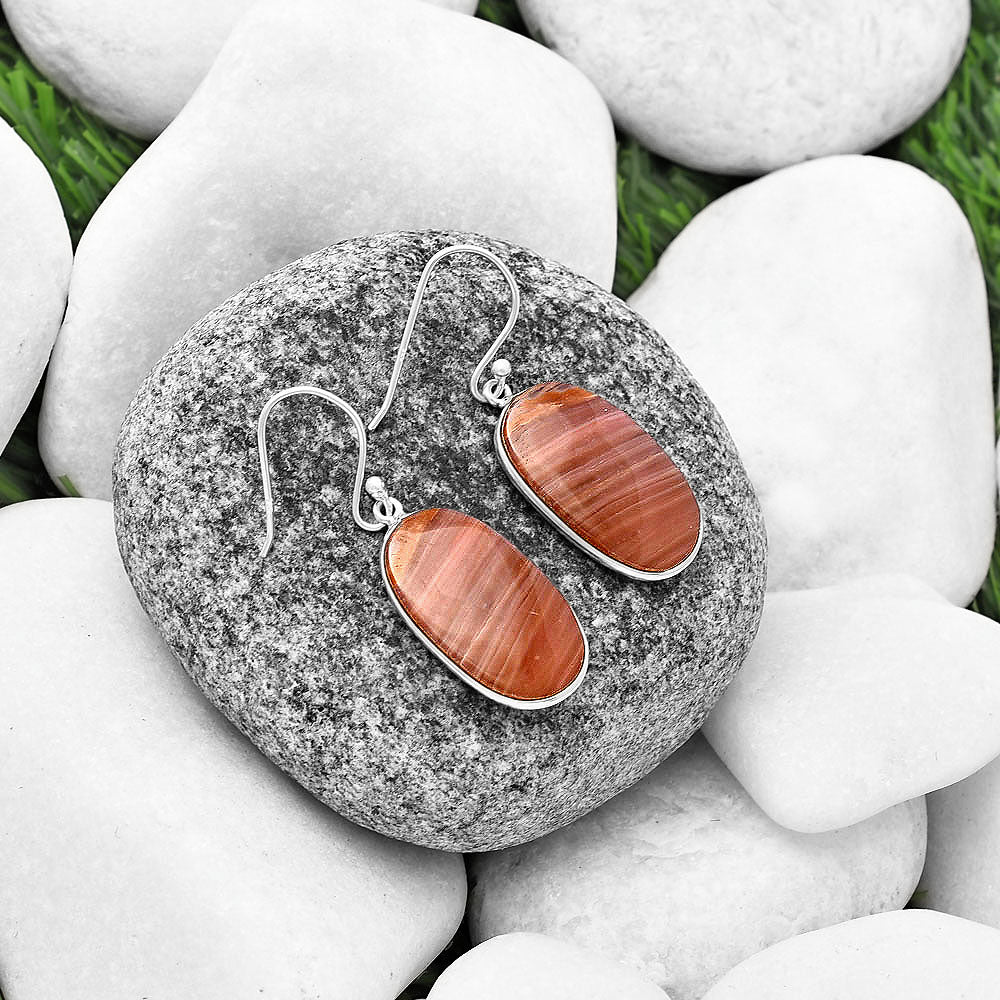 Natural Imperial Dedise Jasper Earrings E-1001 SDE77186