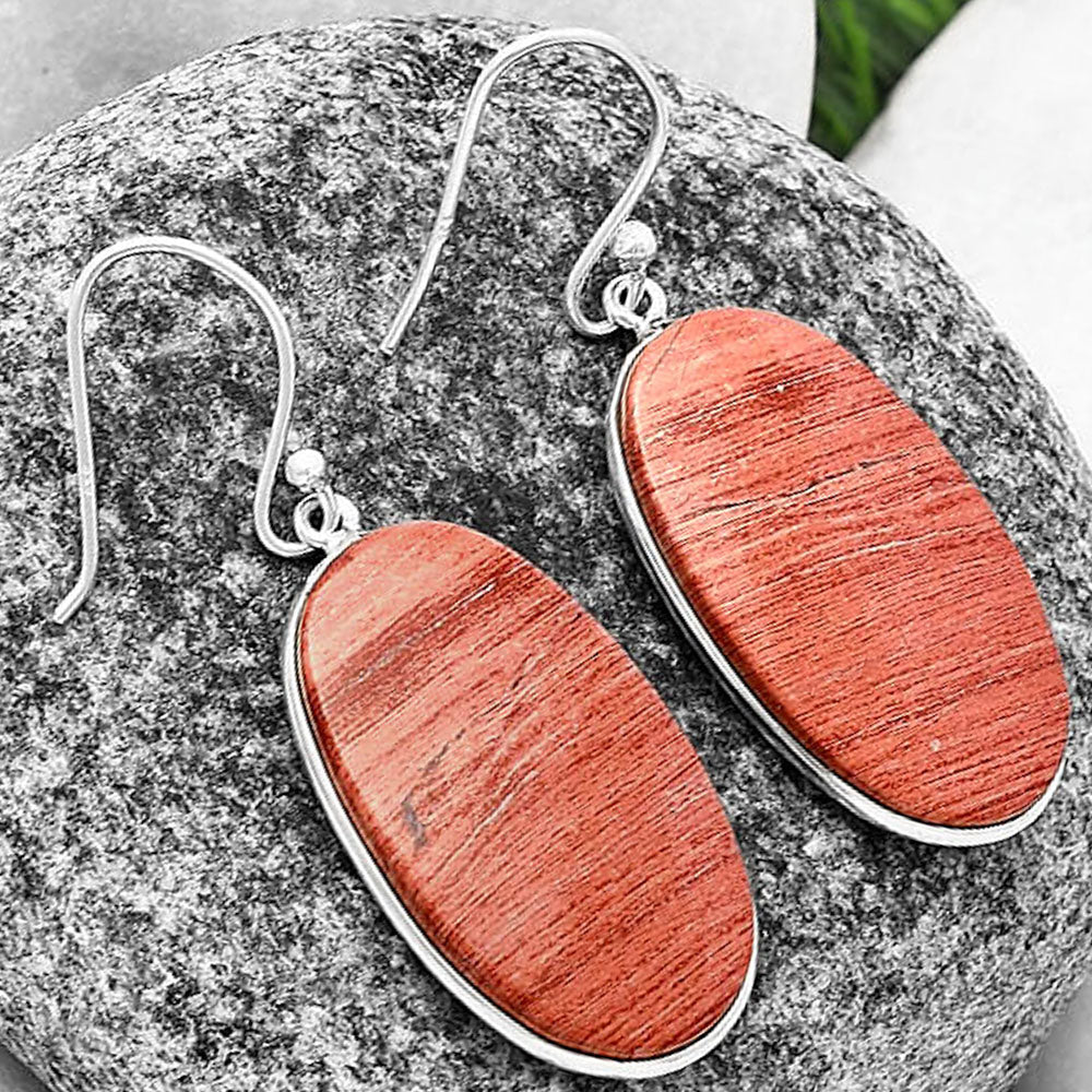 Natural Snake Skin Jasper Earrings E-1001 SDE77192