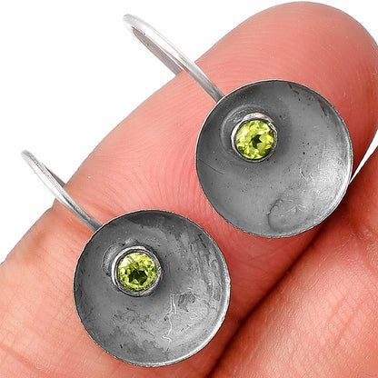 Natural Peridot Earrings E-1241 SDE77234