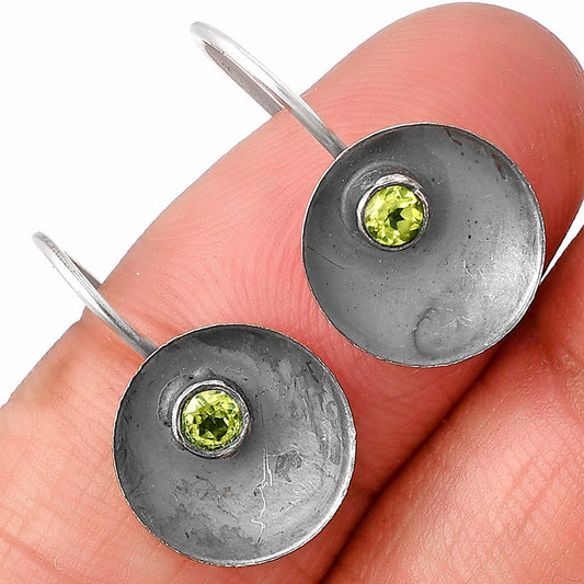 Natural Peridot Earrings E-1241 SDE77235