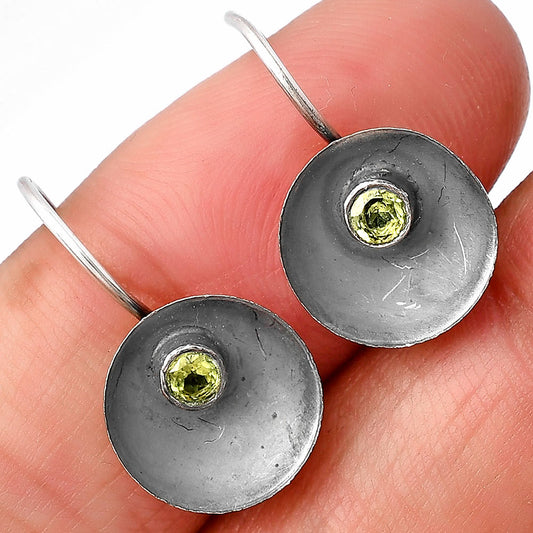 Natural Peridot Earrings E-1241 SDE77238