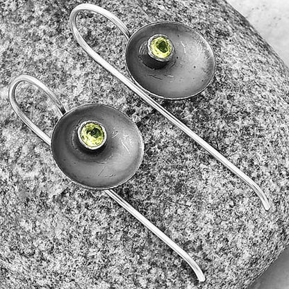 Natural Peridot Earrings E-1241 SDE77239