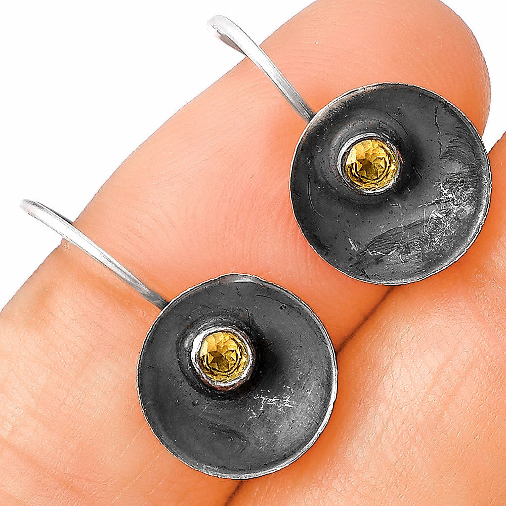 Natural Citrine Earrings E-1241 SDE77242