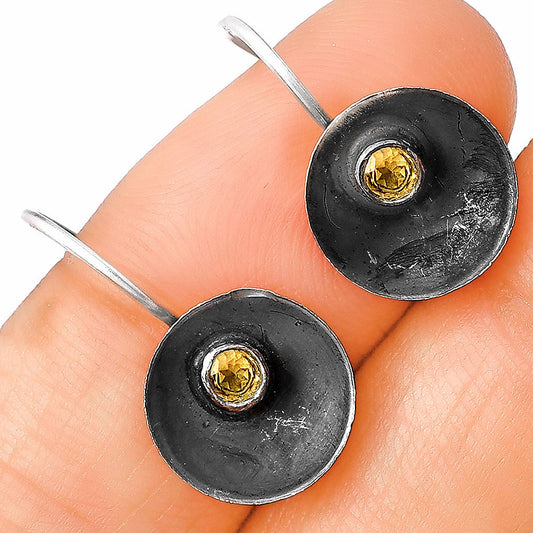 Natural Citrine Earrings E-1241 SDE77243