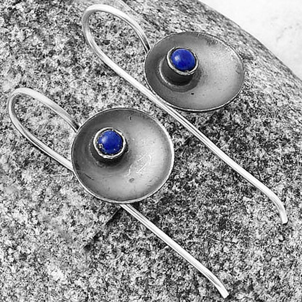 Natural Lapis Lazuli - Afghanistan Earrings E-1241 SDE77246