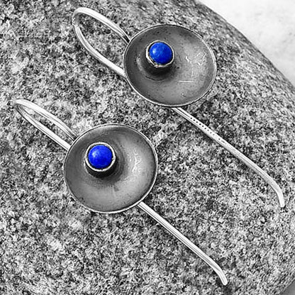 Natural Lapis Lazuli - Afghanistan Earrings E-1241 SDE77247