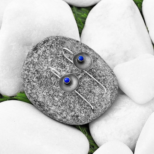 Natural Lapis Lazuli - Afghanistan Earrings E-1241 SDE77247