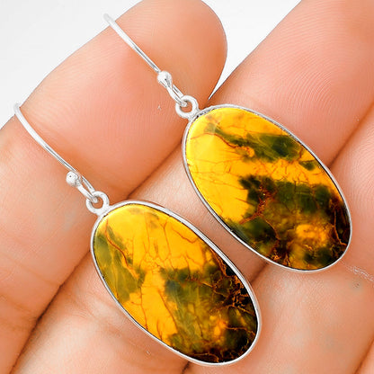 Turkish Rainforest Chrysocolla Earrings E-1001 SDE77631