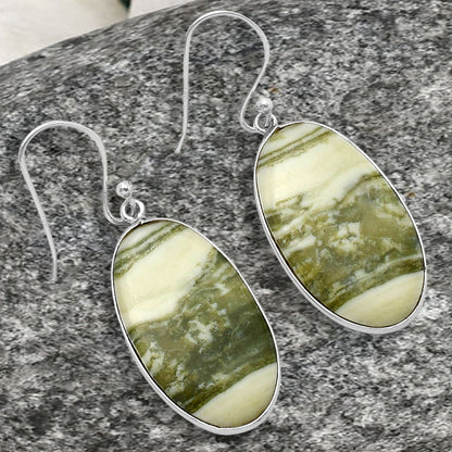 Natural Serpentine Earrings E-1001 SDE78330