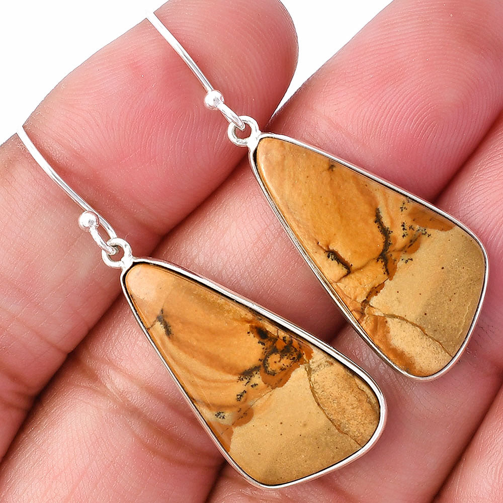 Natural Picture Jasper Earrings E-1001 SDE78493