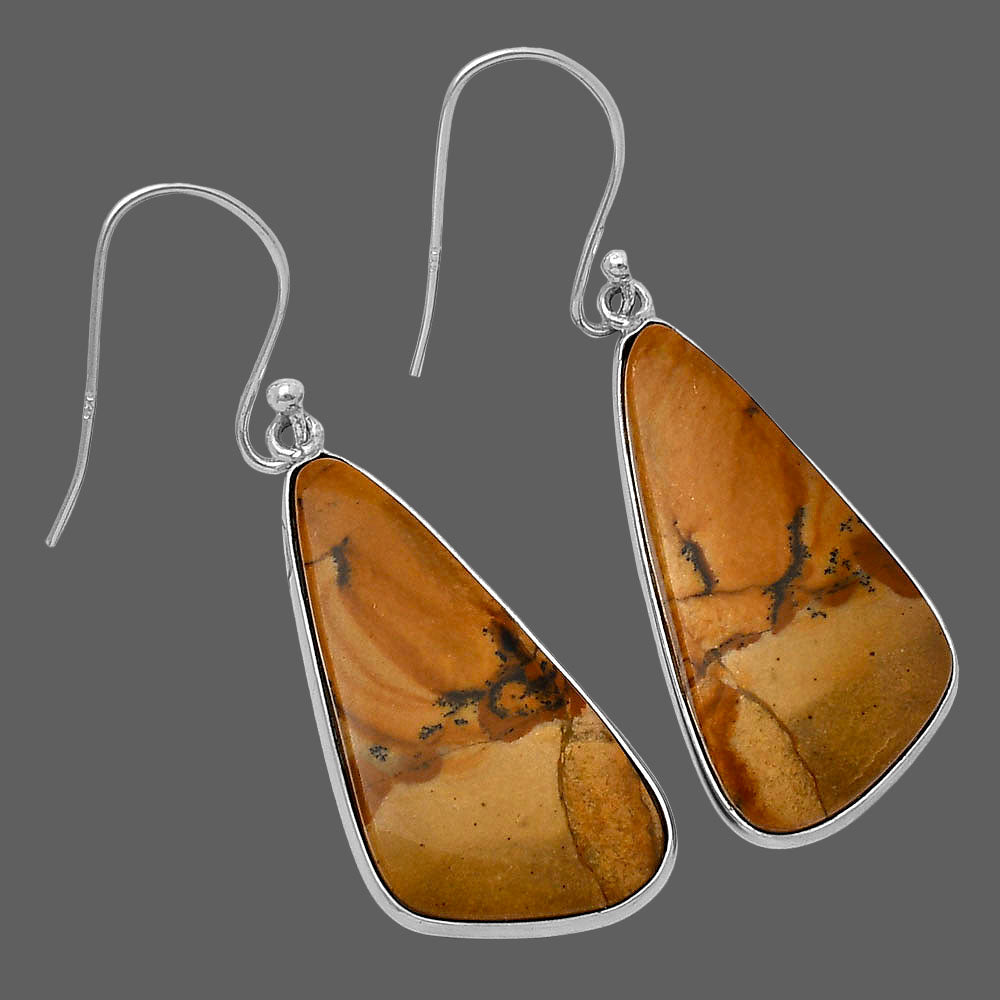 Natural Picture Jasper Earrings E-1001 SDE78493