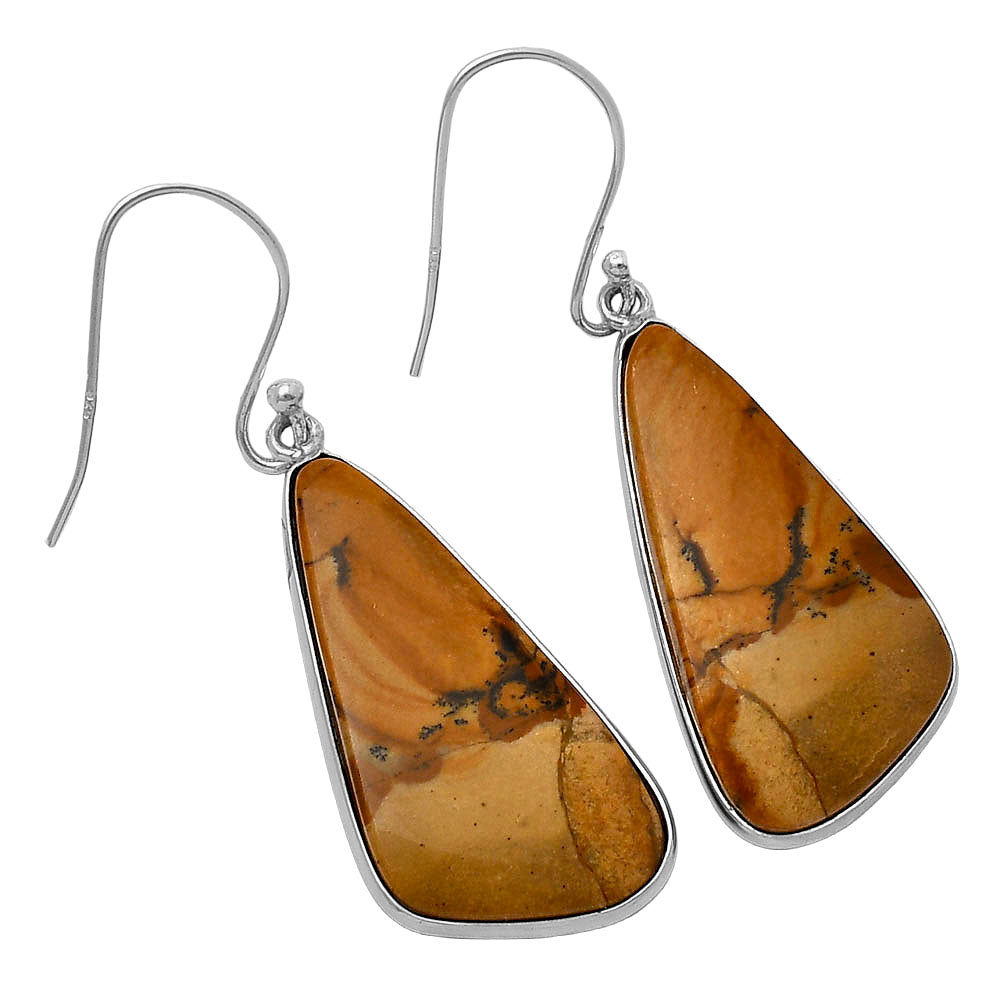 Natural Picture Jasper Earrings E-1001 SDE78493