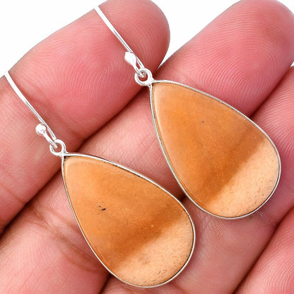 Natural Orange Aventurine Earrings E-1001 SDE78505
