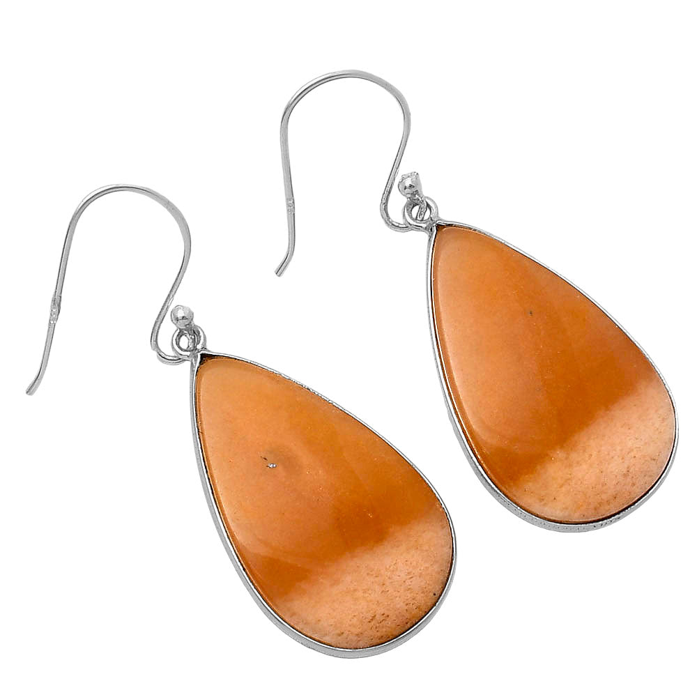 Natural Orange Aventurine Earrings E-1001 SDE78505