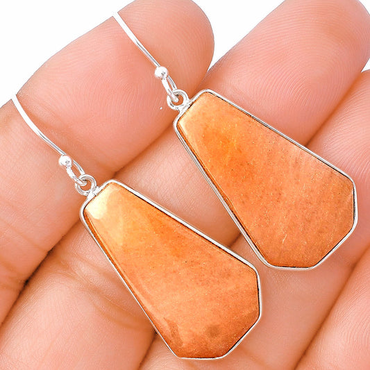 Natural Orange Aventurine Earrings E-1001 SDE78511