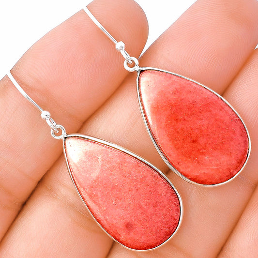 Natural Pink Aventurine Earrings E-1001 SDE78533