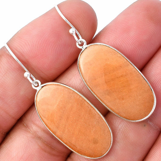Natural Orange Aventurine Earrings E-1001 SDE78539